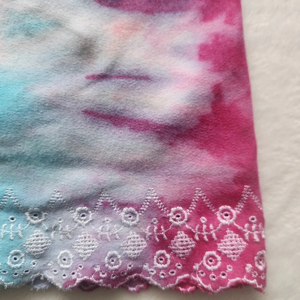 Vintage Carters Classic‎ Tie Dye Infant Dress Embroidered 3-6 Months